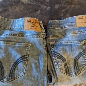 Hollister jeans 4 pair  size 9